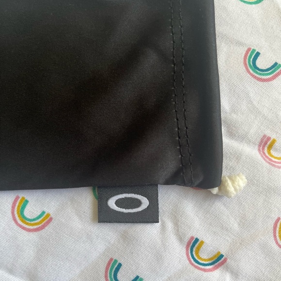 Oakley Soft Pouch Case Black Drawstring Cleaning Cloth Bag Eyeglasses Sunglasses - Picture 2 of 7